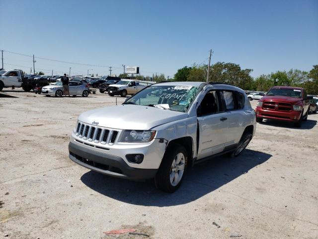 1C4NJCBB8ED566989 - 2014 JEEP COMPASS SP SILVER photo 2