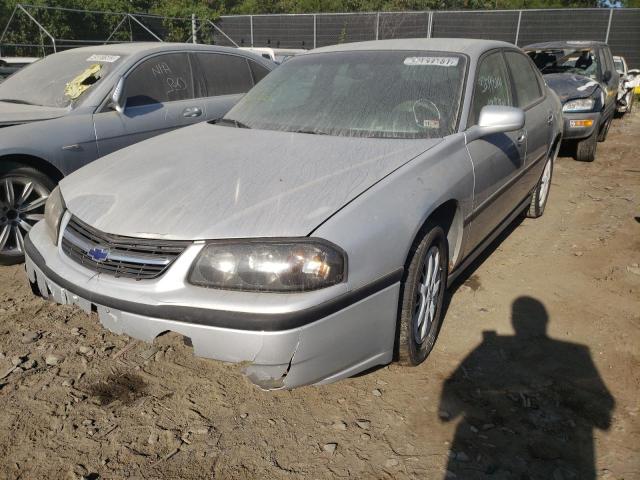 2G1WF52E129352343 - 2002 CHEVROLET IMPALA SILVER photo 2