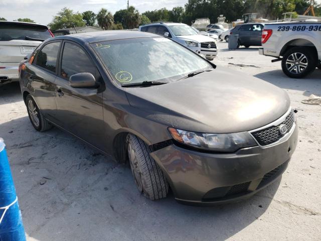 KNAFU4A23C5587255 - 2012 KIA FORTE EX BROWN photo 1