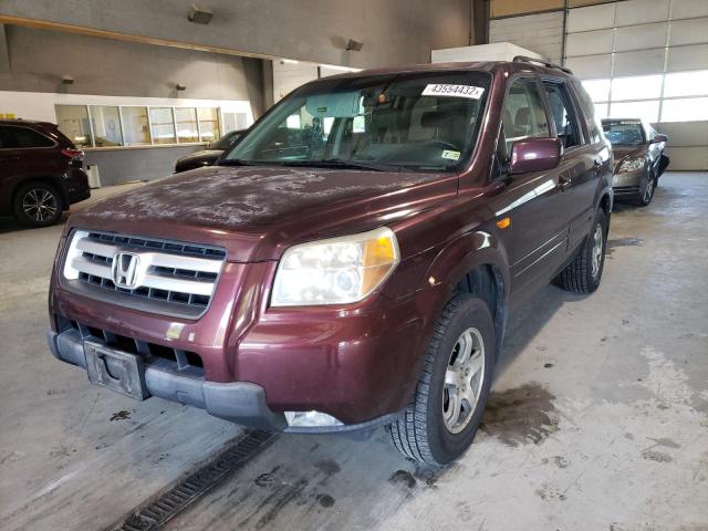 5FNYF18368B026251 - 2008 HONDA PILOT SE MAROON photo 2