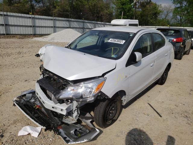 ML32FUFJ6MHF04371 - 2021 MITSUBISHI MIRAGE G4 WHITE photo 2