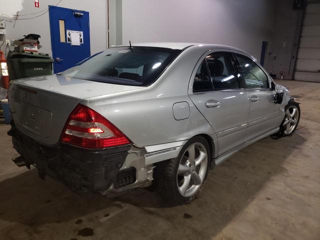 WDBRF56J86F738250 - 2006 MERCEDES-BENZ C 350 SILVER photo 4