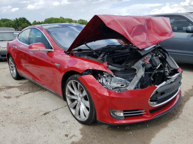5YJSA1CN6DFP16525 - 2013 TESLA MODEL S Կարմիր լուսանկար 1