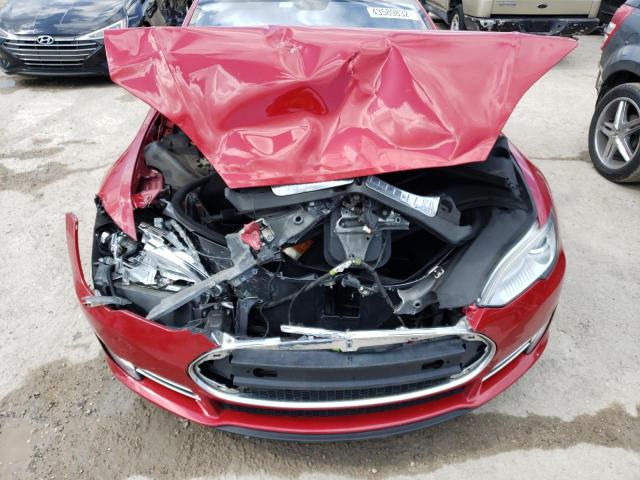 5YJSA1CN6DFP16525 - 2013 TESLA MODEL S Կարմիր լուսանկար 7