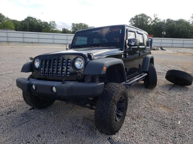 1C4HJWDG3EL158378 - 2014 JEEP WRANGLER BLACK photo 2