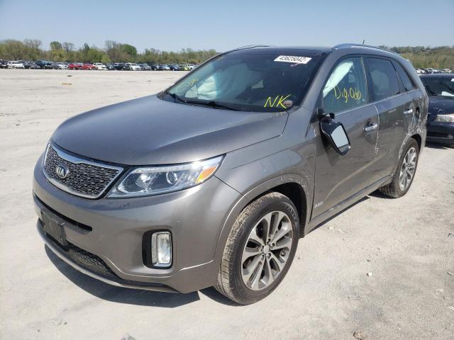 5XYKWDA79FG653892 - 2015 KIA SORENTO SX GRAY photo 2