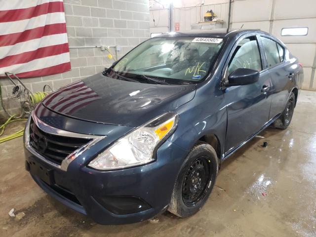 3N1CN7AP5GL855649 - 2016 NISSAN VERSA S BLUE photo 2