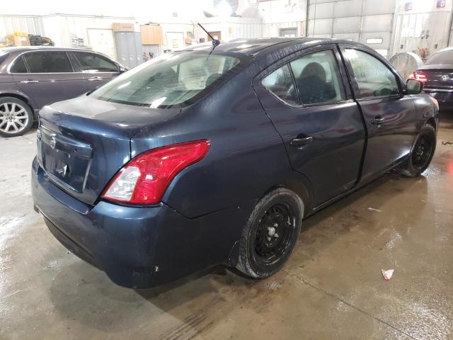 3N1CN7AP5GL855649 - 2016 NISSAN VERSA S BLUE photo 4