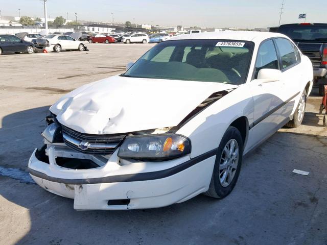 2G1WF52E539116327 - 2003 CHEVROLET IMPALA WHITE photo 2