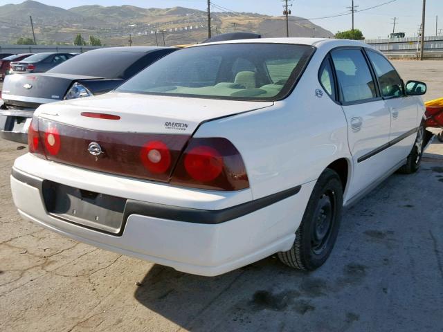 2G1WF52E539116327 - 2003 CHEVROLET IMPALA WHITE photo 4