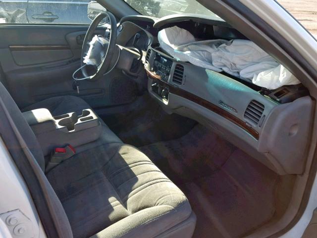 2G1WF52E539116327 - 2003 CHEVROLET IMPALA WHITE photo 5