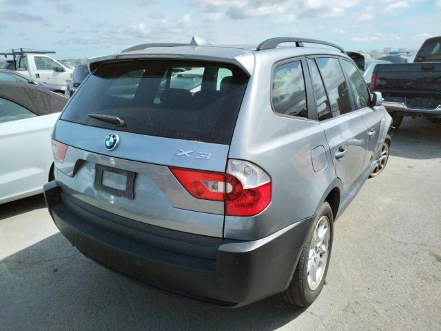 WBXPA73464WC44456 - 2004 BMW X3 2.5I GRAY photo 4