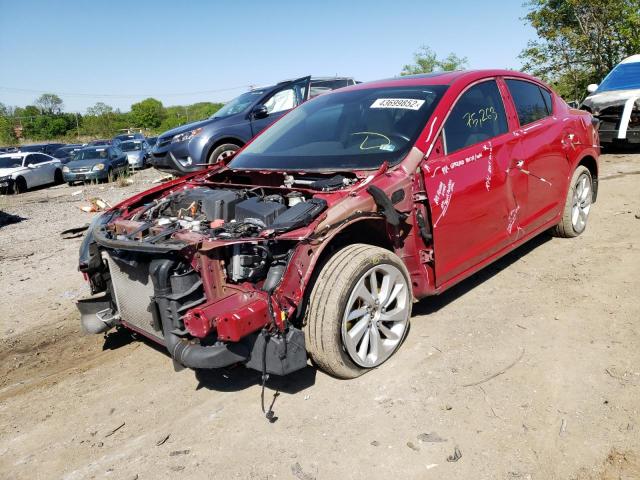 19UDE2F3XHA004922 - 2017 ACURA ILX BASE W RED photo 2