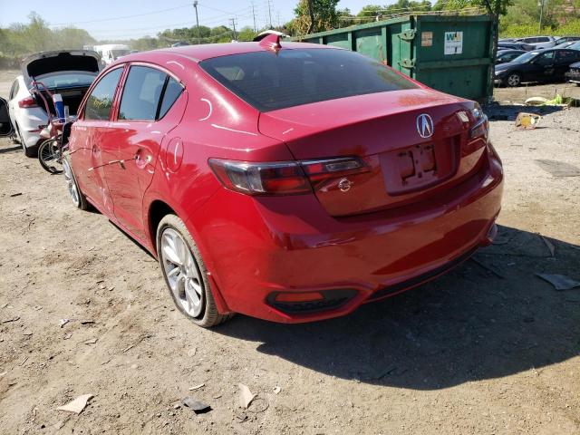 19UDE2F3XHA004922 - 2017 ACURA ILX BASE W RED photo 3