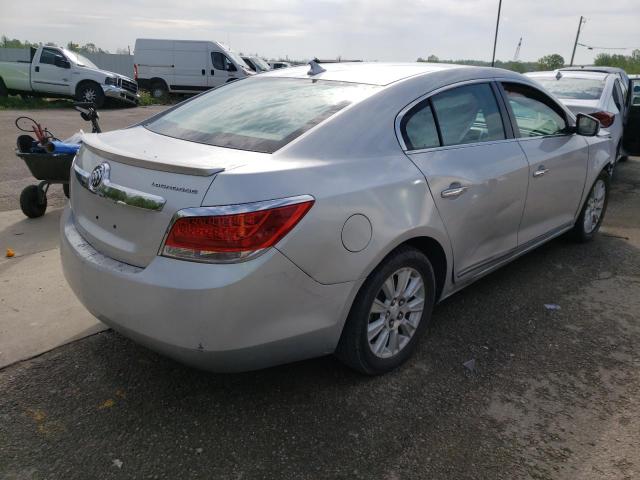 1G4GB5EG0AF175015 - 2010 BUICK LACROSSE C SILVER photo 4