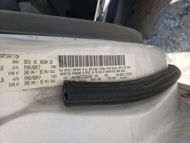 1J8HH48K57C662005 - 2007 JEEP COMMANDER 银色 照片 10