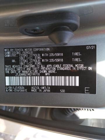 JTJSARBZ1M2199718 - 2021 LEXUS NX 300 BAS 灰色 照片 10