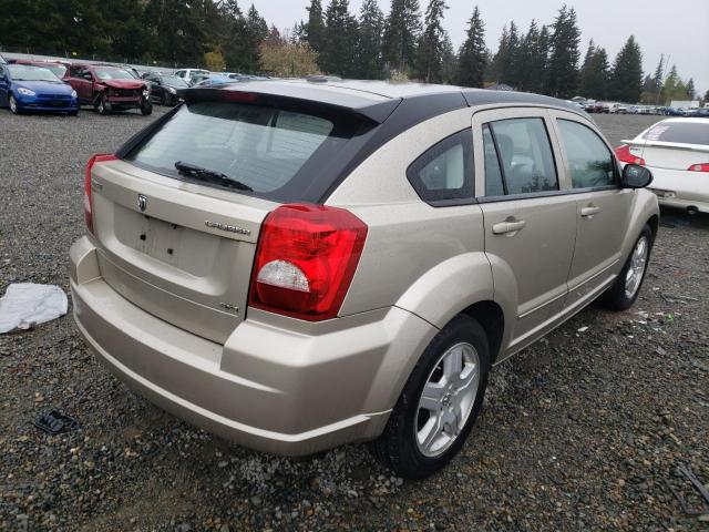 1B3HB48A79D233821 - 2009 DODGE CALIBER SX BEIGE photo 4