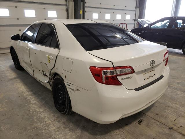 4T4BF1FK0CR261018 - 2012 TOYOTA CAMRY BASE WHITE photo 3