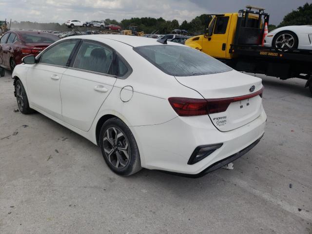 3KPF24AD2LE166724 - 2020 KIA FORTE FE WHITE photo 3