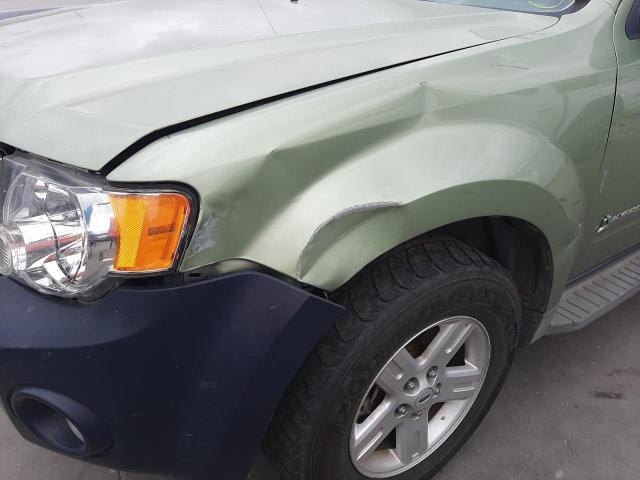 1FMCU4K32AKA69094 - 2010 FORD ESCAPE HYB GREEN photo 9