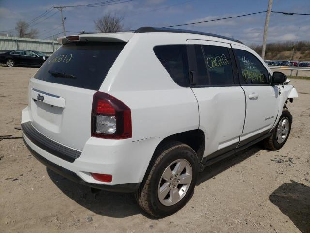 1C4NJCBA1ED829752 - 2014 JEEP COMPASS SP WHITE photo 4