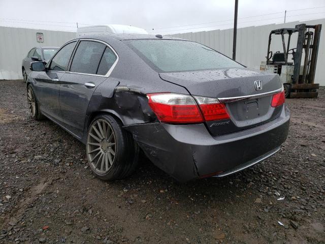 1HGCR2F85FA001953 - 2015 HONDA ACCORD EXL GRAY photo 3