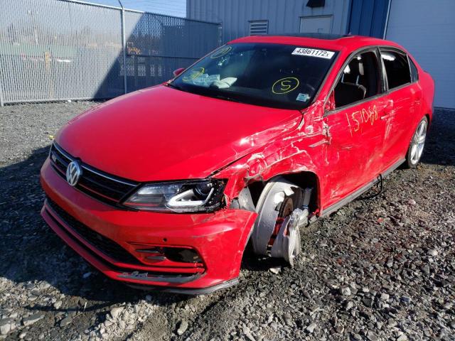 3VW4S7AJ0GM418882 - 2016 VOLKSWAGEN JETTA GLI RED photo 2