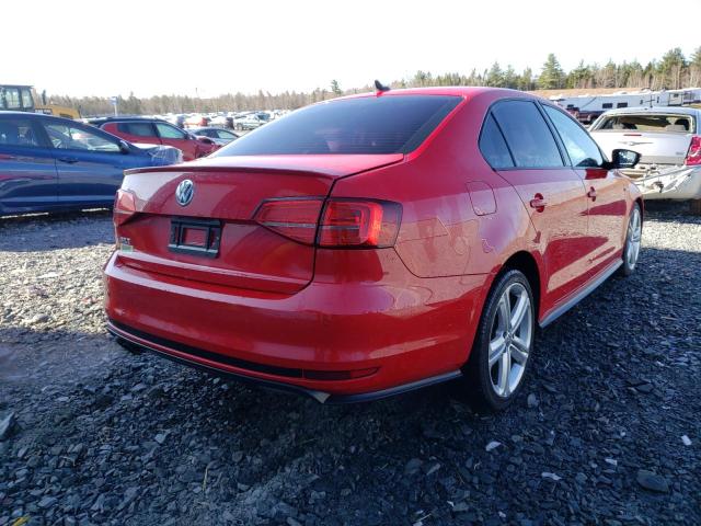 3VW4S7AJ0GM418882 - 2016 VOLKSWAGEN JETTA GLI RED photo 4