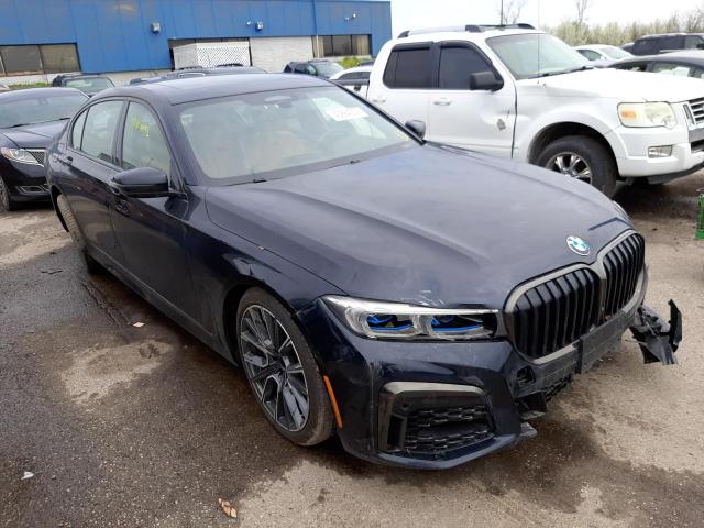 WBA7U2C02LBM62219 - 2020 BMW 750 XI BLUE photo 1