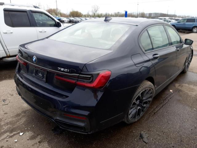 WBA7U2C02LBM62219 - 2020 BMW 750 XI BLUE photo 4