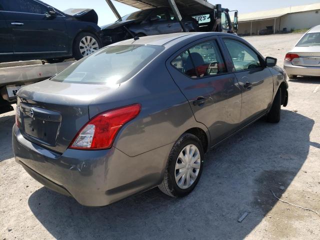 3N1CN7AP6KL861078 - 2019 NISSAN VERSA S GRAY photo 4