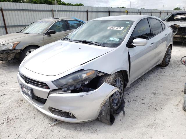 1C3CDFBA0DD344117 - 2013 DODGE DART SXT SILVER photo 2