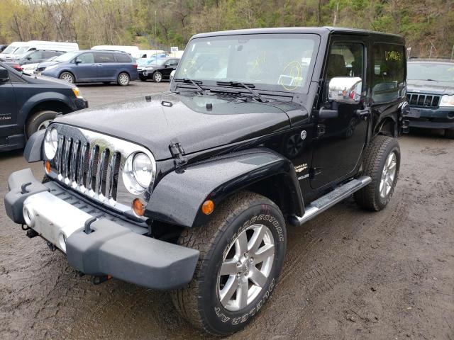 1C4GJWBG1CL108722 - 2012 JEEP WRANGLER S BLACK photo 2