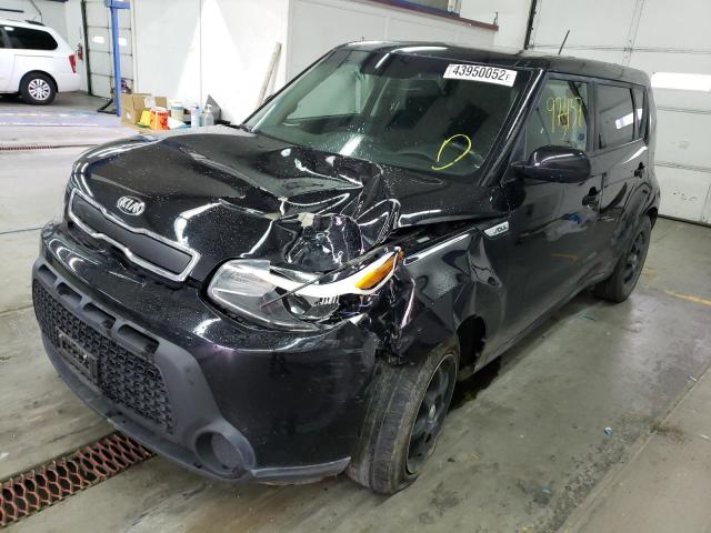 KNDJN2A23G7358079 - 2016 KIA SOUL BLACK photo 2