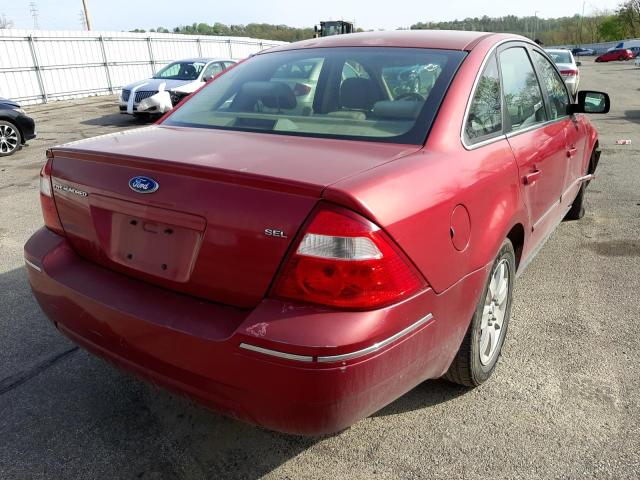 1FAFP24105G139649 - 2005 FORD FIVE HUNDR BURGUNDY photo 4