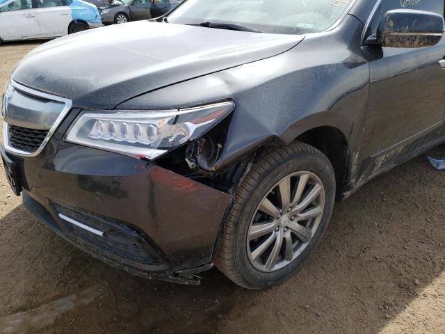 5FRYD4H84EB038945 - 2014 ACURA MDX ADVANC CHARCOAL photo 9