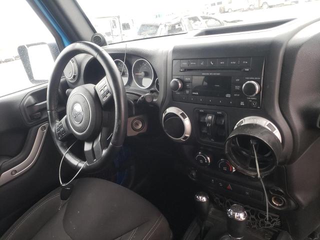 1C4BJWFG1EL214000 - 2014 JEEP WRANGLER BLUE photo 9