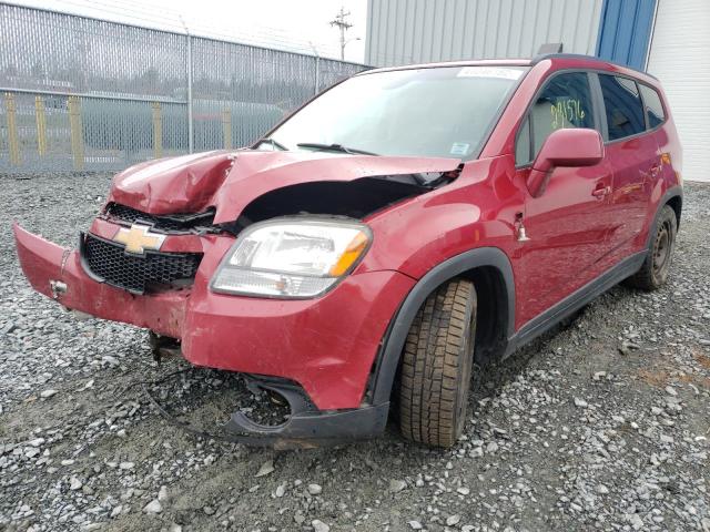 KL77P2EM8CK632946 - 2012 CHEVROLET ORLANDO LT RED photo 2