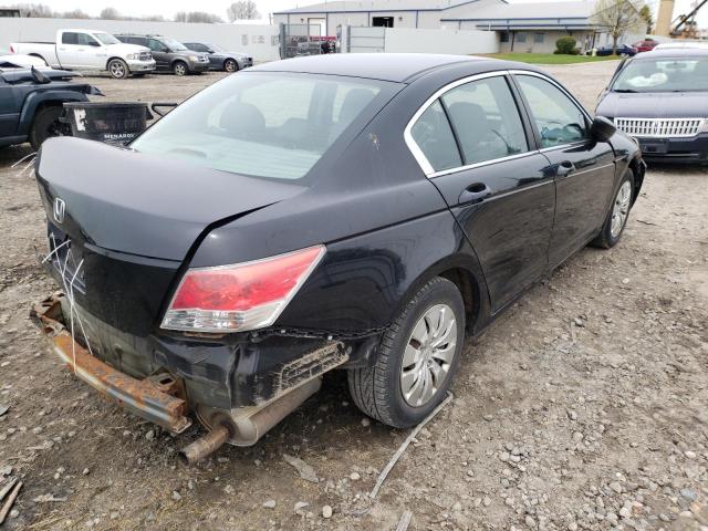 1HGCP2F38AA805795 - 2010 HONDA ACCORD LX BLACK photo 4