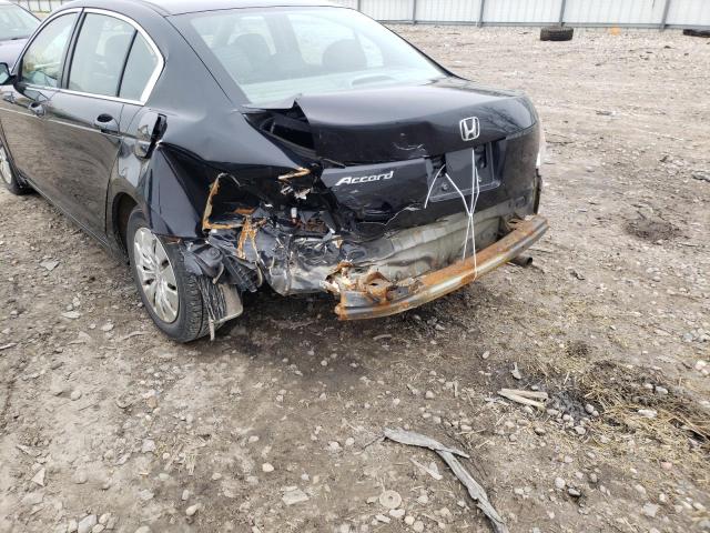 1HGCP2F38AA805795 - 2010 HONDA ACCORD LX BLACK photo 9