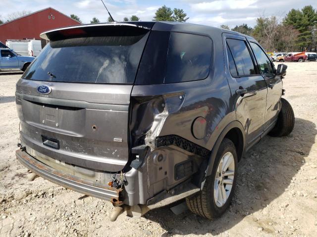 1FM5K8AR9EGC38693 - 2014 FORD EXPLORER P GRAY photo 4