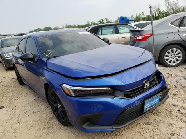 2HGFE2F54NH550493 - 2022 HONDA CIVIC SPOR BLUE photo 1