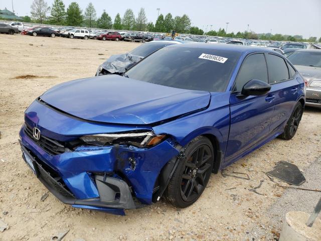 2HGFE2F54NH550493 - 2022 HONDA CIVIC SPOR BLUE photo 2