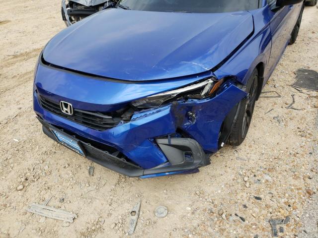 2HGFE2F54NH550493 - 2022 HONDA CIVIC SPOR BLUE photo 9