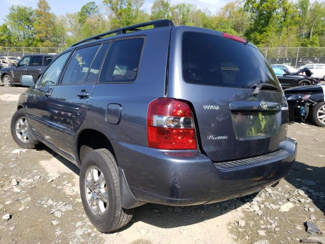 JTEEP21A360141458 - 2006 TOYOTA HIGHLANDER BLUE photo 3