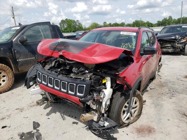 3C4NJCAB7JT124744 - 2018 JEEP COMPASS SP RED photo 2