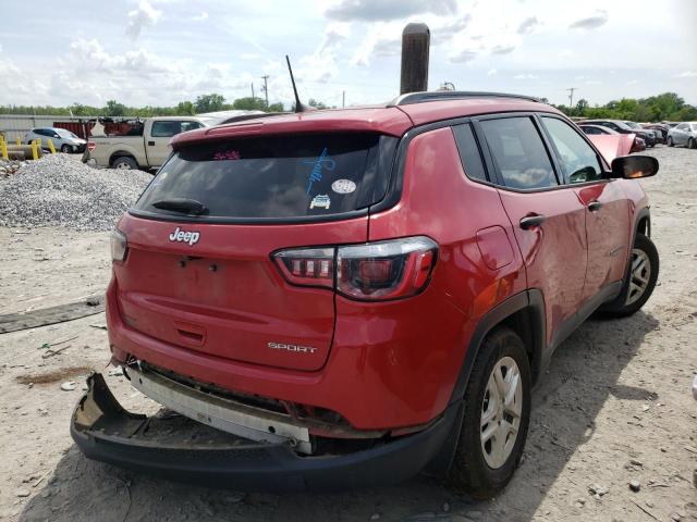 3C4NJCAB7JT124744 - 2018 JEEP COMPASS SP RED photo 4