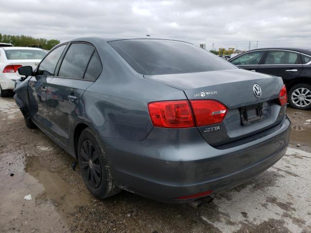 3VW2K7AJ6EM313459 - 2014 VOLKSWAGEN JETTA BASE Մոխրագույն լուսանկար 3