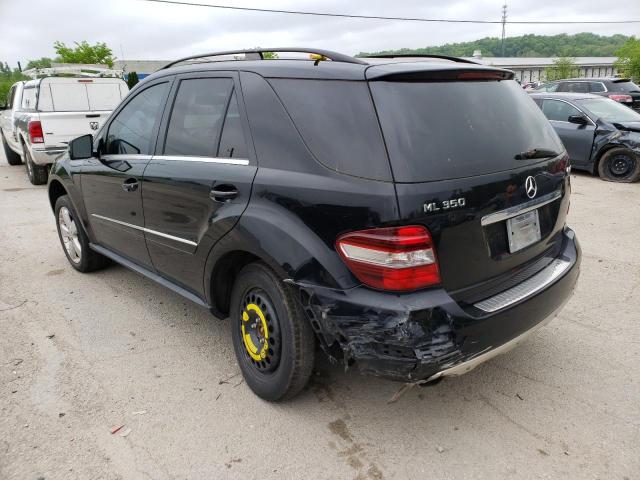 4JGBB8GBXBA718365 - 2011 MERCEDES-BENZ ML 350 4MA BLACK photo 3